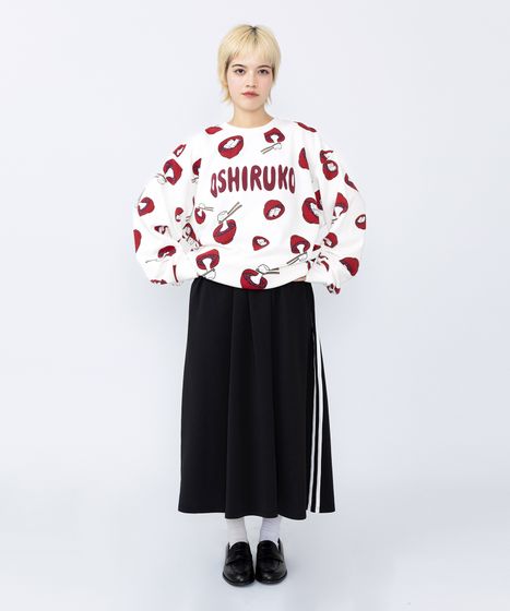 新サイズ】おしるこ総柄スウェット[商品：PN19AW-188-15] - PUNYUS