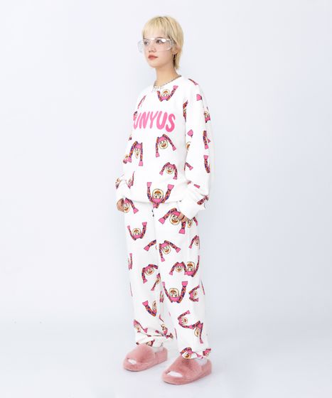 新サイズ】NAOMIチャン総柄スウェットパンツ[商品：PN19SS-002-9-15