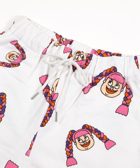 新サイズ】NAOMIチャン総柄スウェットショートパンツ[商品：PN19SS-022