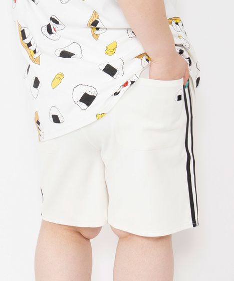On ホワイト ショートパンツ 新サイズ】フードジャージショートパンツ[商品：PN20AW-015-3-15