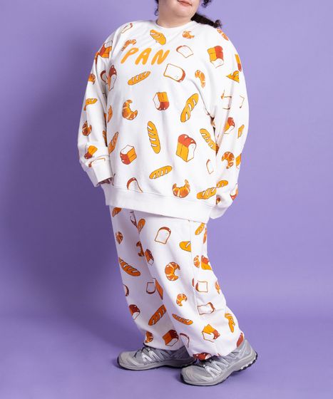 新サイズ】フード総柄スウェットパンツ[商品：PN20AW-050-4-15