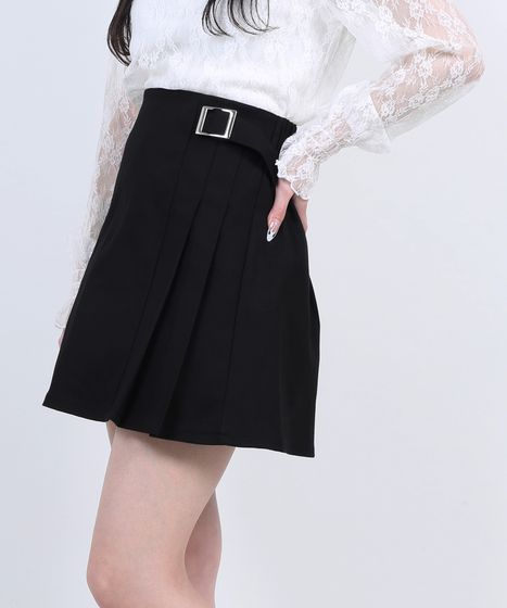 サイドプリーツミニスカート[商品：PN21SS-045] - PUNYUS Online Store  