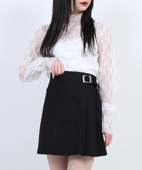 サイドプリーツミニスカート[商品：PN21SS-045] - PUNYUS Online Store  