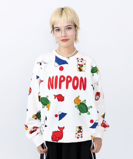 新サイズ】NIPPON総柄スウェット[商品：PN20SS-050-15] - PUNYUS