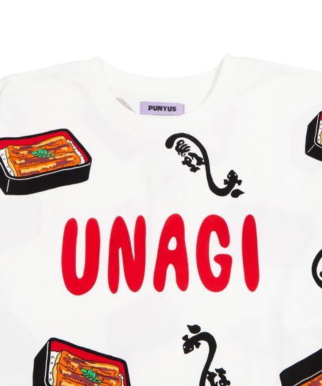 新サイズ】うなぎ総柄Tシャツ[商品：PN20SS-142-15] - PUNYUS Online