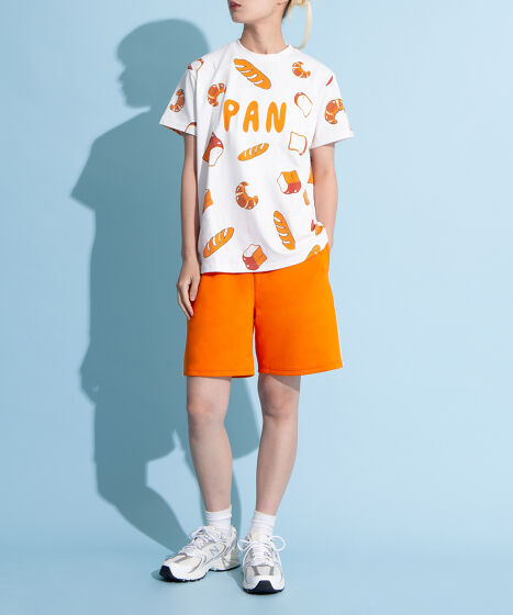 フード総柄Tシャツ（PAN）[商品：PN21SS-029] - PUNYUS Online Store
