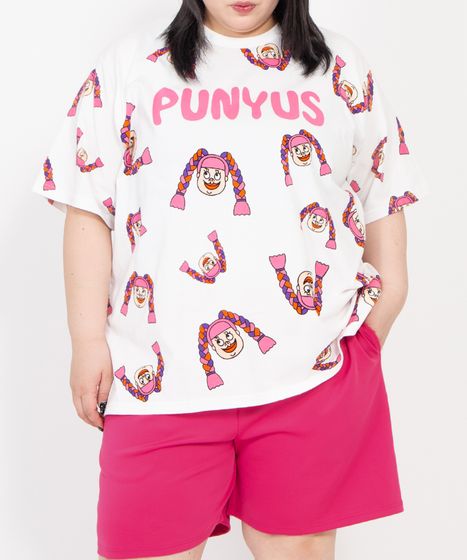 新サイズ】NAOMIチャン総柄Tシャツ[商品：PN21SS-057-15] - PUNYUS