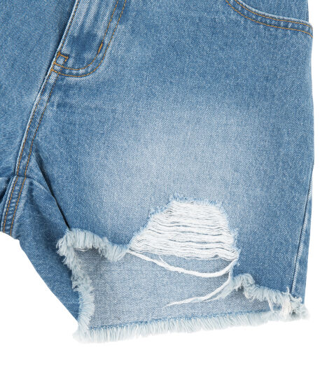 ダメージデニムショートパンツ[商品：PN23T-005] - PUNYUS