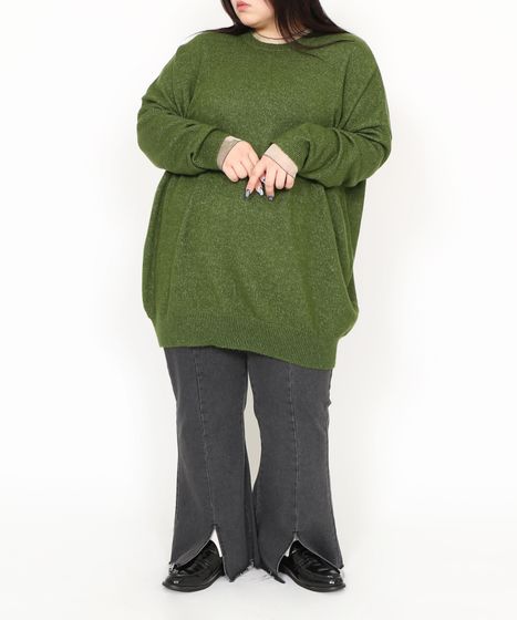 フロントスリットデニムフレアパンツ[商品：PN22SS-009] - PUNYUS