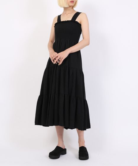 シャーリングティアードワンピース[商品：PN22SS-102] - PUNYUS Online  