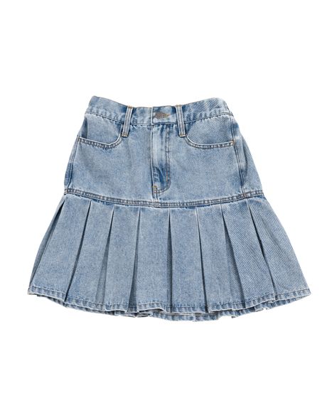 プリーツヘムデニムミニスカート[商品：PN23SS-019] - PUNYUS Online