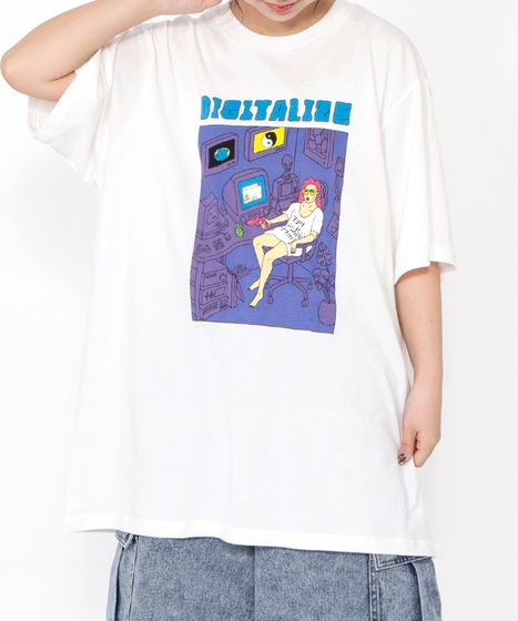 シャツ DIGITALIZEビッグTシャツ[商品：PN22SS-064] - PUNYUS Online Store