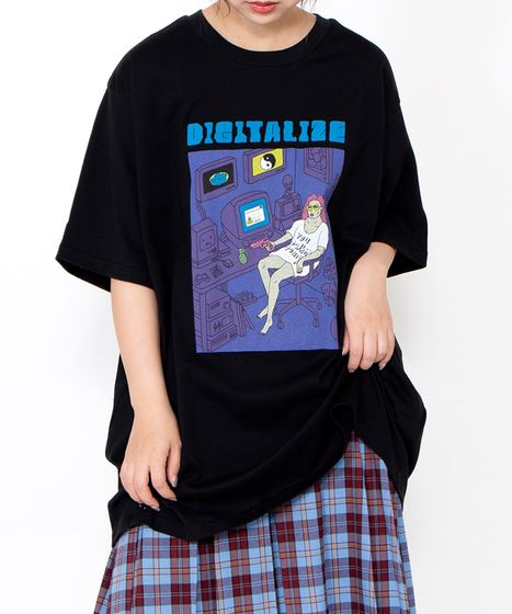 DIGITALIZEビッグTシャツ[商品：PN22SS-064] - PUNYUS Online Store