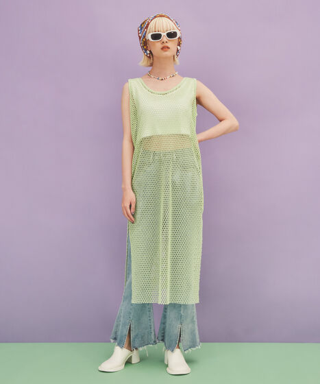 2WAYメッシュスリットワンピース[商品：PN22SS-087] - PUNYUS