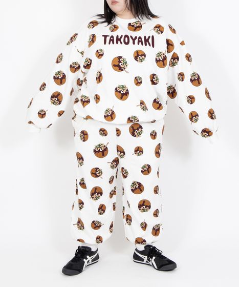 たこ焼き総柄スウェット[商品：PN23AW-026] - PUNYUS Online Store