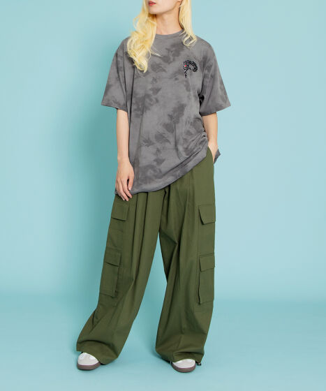 tシャツ パンサー刺繍タイダイＴシャツ レディース メンズ パンサー刺繍タイダイTシャツ[商品：PN23SS-038] - PUNYUS
