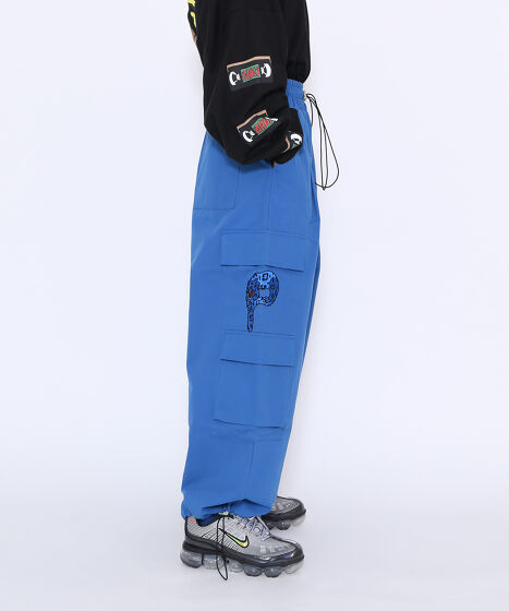 パンサー刺繍ワイドカーゴパンツ[商品：PN23SS-092] - PUNYUS Online