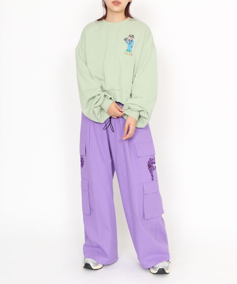 パンサー刺繍ワイドカーゴパンツ[商品：PN23SS-092] - PUNYUS Online