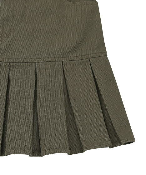 ミリタリープリーツヘムミニスカート[商品：PN24AW-004] - PUNYUS
