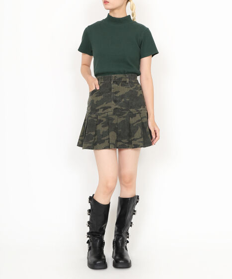 WONEM 公式サイト完売 迷彩柄 ロングスカート サイドポケット付き