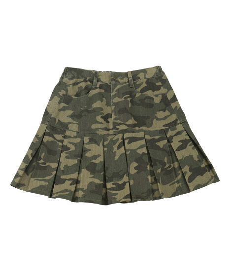 ミリタリープリーツヘムミニスカート[商品：PN24AW-004] - PUNYUS