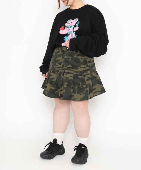 ベアプリントビッグロンT[商品：PN24AW-009] - PUNYUS Online