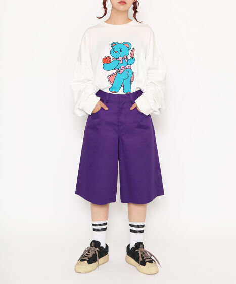 ベアプリントビッグロンT[商品：PN24AW-009] - PUNYUS Online