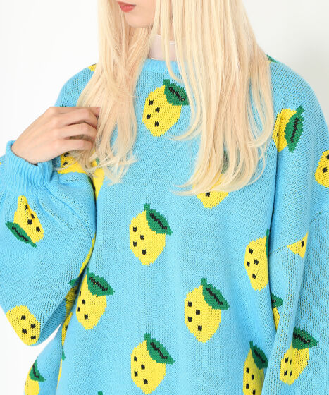 メルカリ便◎Netarou様 フード総柄ニット[商品：PN24AW-030] - PUNYUS Online Store