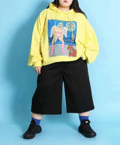 ピース✌️ GLOBAL WORK パンツ スタイルアップストレッチフレアパンツ