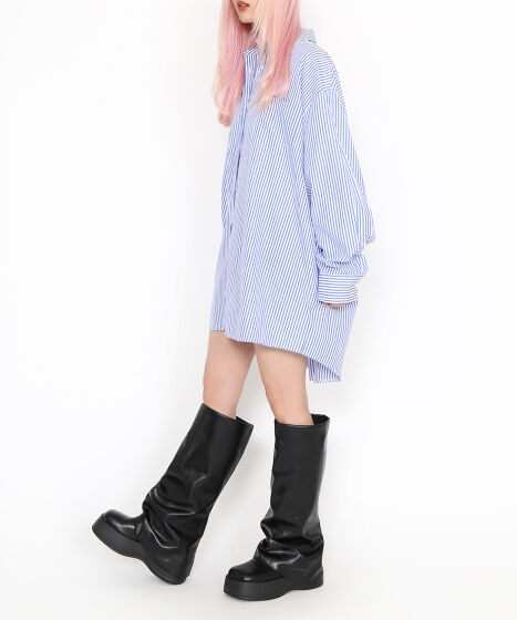 キャンディストライプシャツ[商品：PN24AW-048] - PUNYUS Online Store