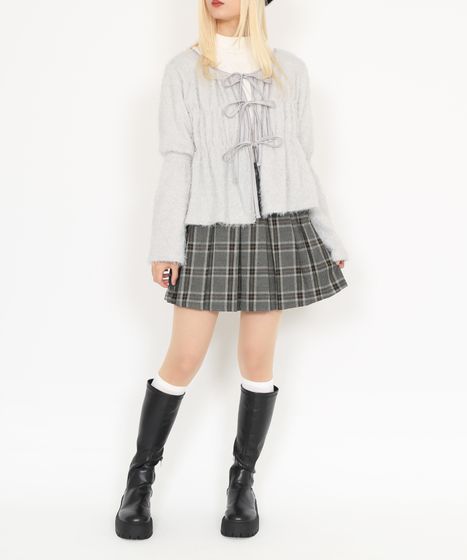 フロントリボンカーディガン[商品：PN24AW-052] - PUNYUS Online Store