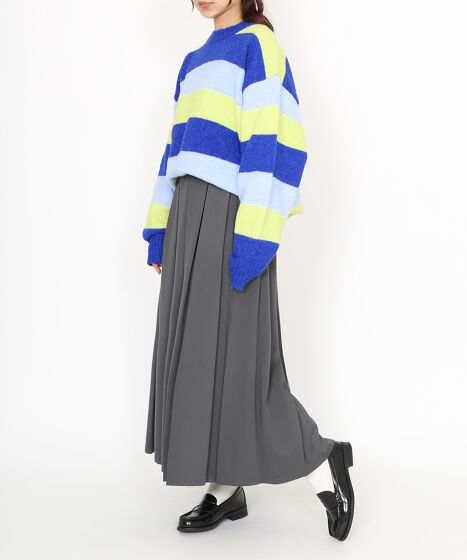 マルチボーダーオーバーニット[商品：PN24AW-054] - PUNYUS