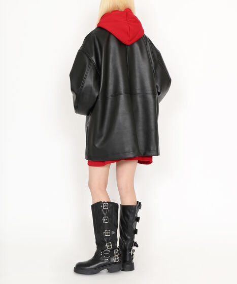 合皮カージャケット[商品：PN24AW-065] - PUNYUS Online Store