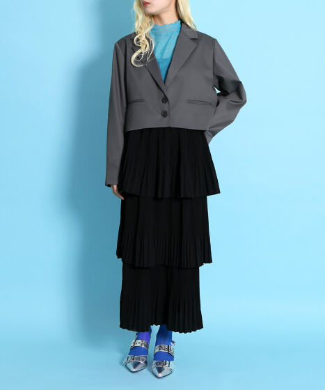 ショートテーラードジャケット[商品：PN24SS-004] - PUNYUS