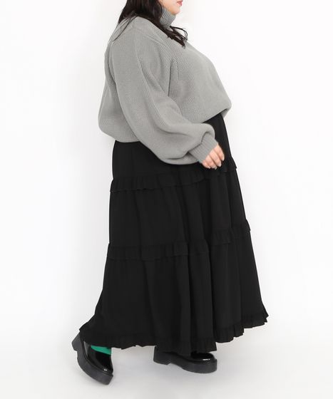 フリルティアードロングスカート[商品：PN24SS-008] - PUNYUS Online