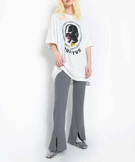 フロントスリットフレアパンツ[商品：PN24SS-016] - PUNYUS
