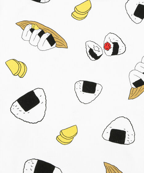 フード総柄スウェットパンツ(ONIGIRI_YAKINIKU_NATTO）[商品