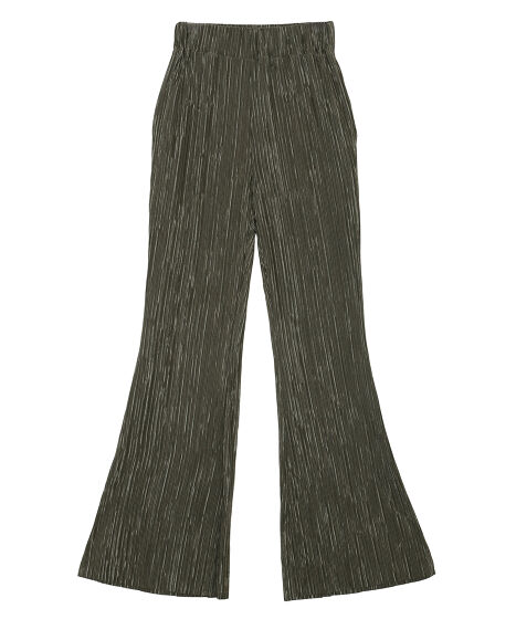 クリスタルプリーツフレアパンツ[商品：PN24SS-035] - PUNYUS Online