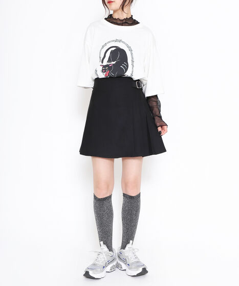 サイドプリーツミニスカート[商品：PN24SS-036] - PUNYUS Online