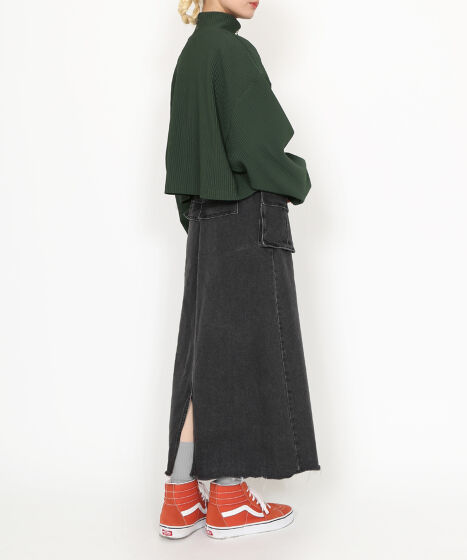 デザイナーズスカート 1950s USA 4-pocket flare cotton skirt 色とりどりなユニークな