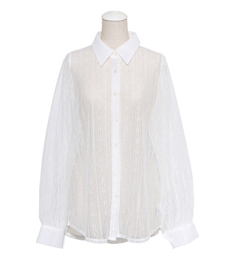 パフスリーブレースシャツ[商品：PN24SS-041] - PUNYUS Online