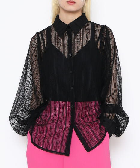 パフスリーブレースシャツ[商品：PN24SS-041] - PUNYUS Online