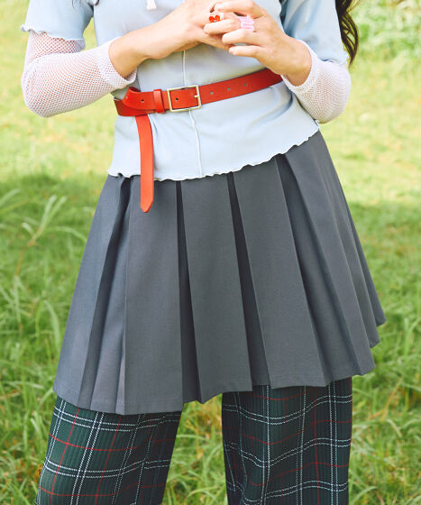 【美品】マルボンセット　着用一度のみ　ポロシャツxxs/スカートxs 25マルボン ゴルフ ウェア レディース ポロシャツ スカート 上下2点セット