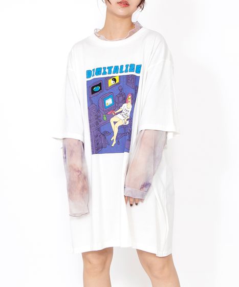 グラデーションシアートップス[商品：PN24SS-050] - PUNYUS Online