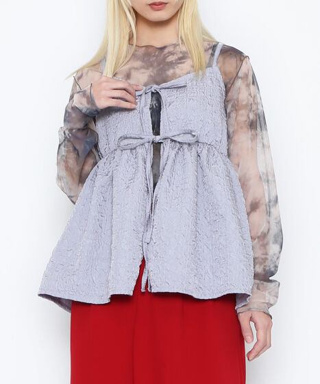 グラデーションシアートップス[商品：PN24SS-050] - PUNYUS