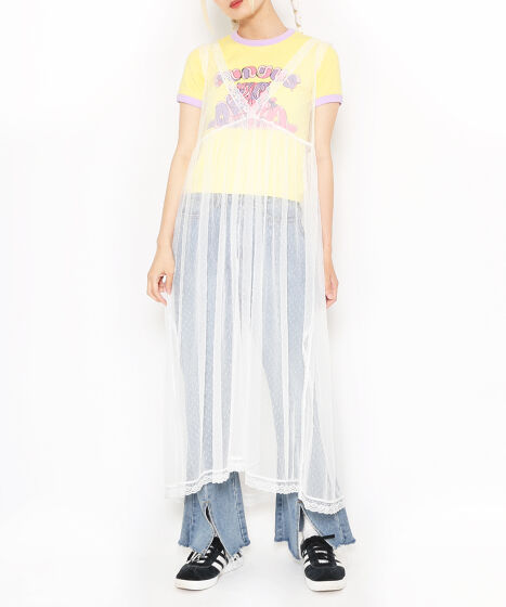 レースレイヤードワンピース[商品：PN24SS-102] - PUNYUS Online