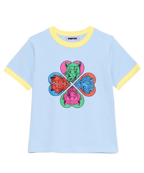 恋愛しようぜ若者ピチリンガーTシャツ[商品：PN24SS-105] - PUNYUS