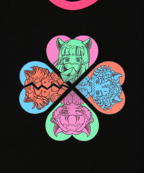 恋愛しようぜ若者ピチリンガーTシャツ[商品：PN24SS-105] - PUNYUS