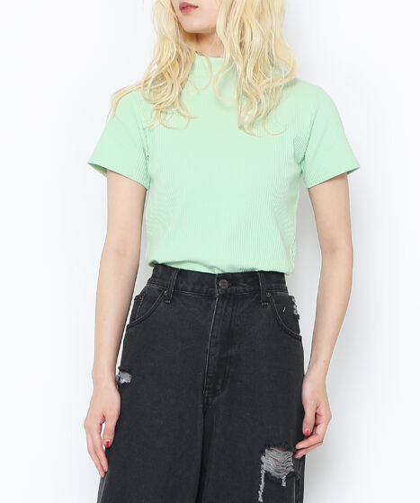 パステルハイネックリブTシャツ[商品：PN24SS-062] - PUNYUS Online
