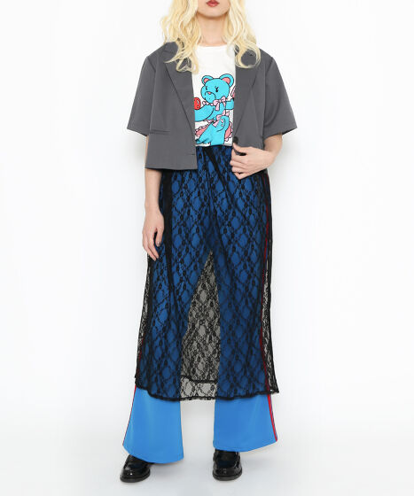 プニュズ　ひろ ベアプリントビッグTシャツ[商品：PN24SS-064] - PUNYUS Online